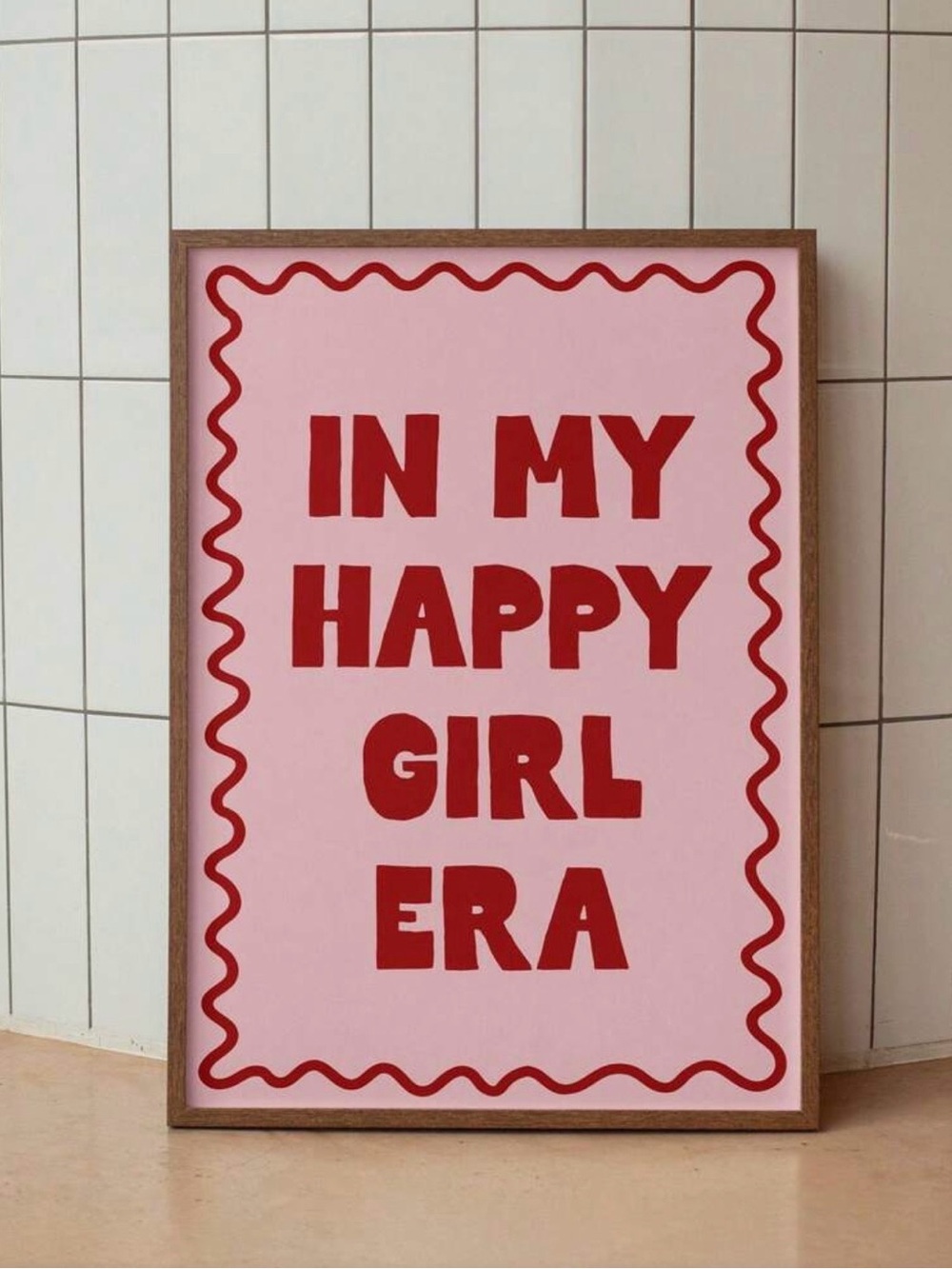 “In My Happy Girl Era” Canvas Print | 30x40cm | No Frame Included